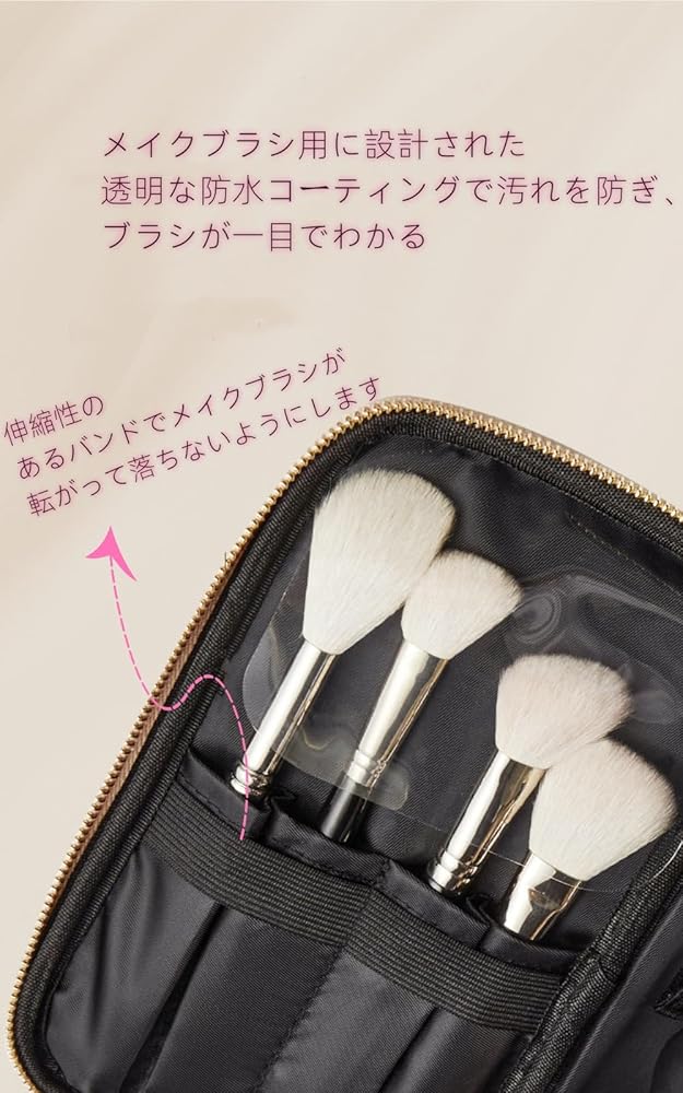 Amazon.co.jp: Aylashine 化粧ポーチ メイクポーチ 大容量 鏡付き